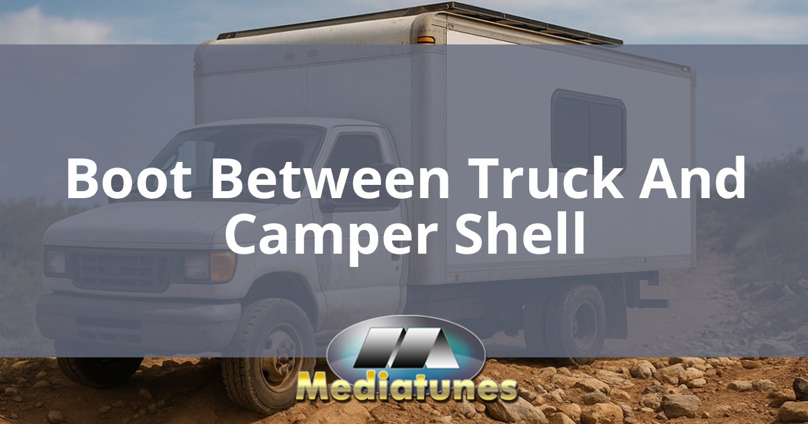 Boot Between Truck And Camper Shell