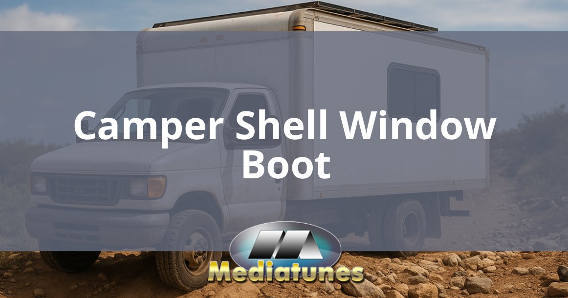 Camper Shell Window Boot