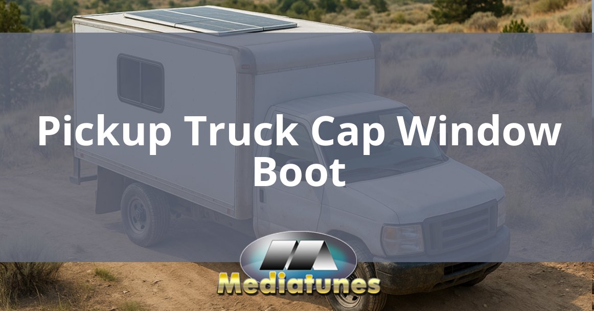 Pickup Truck Cap Window Boot