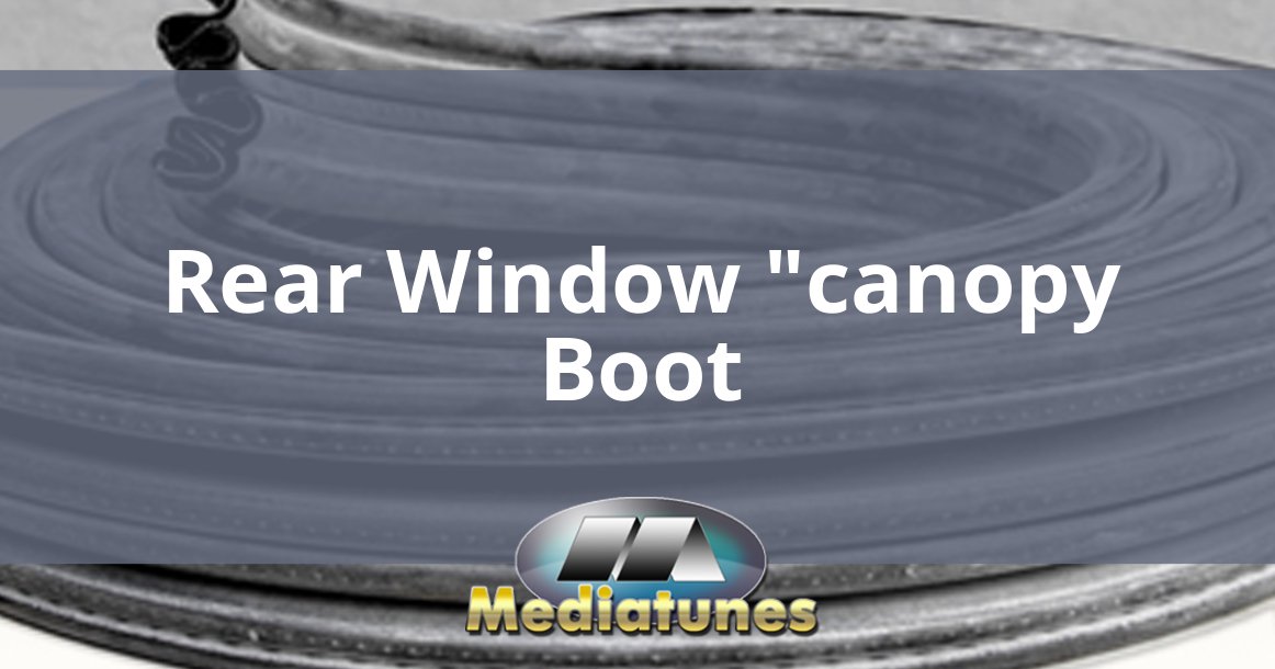 Rear Window Canopy Boot