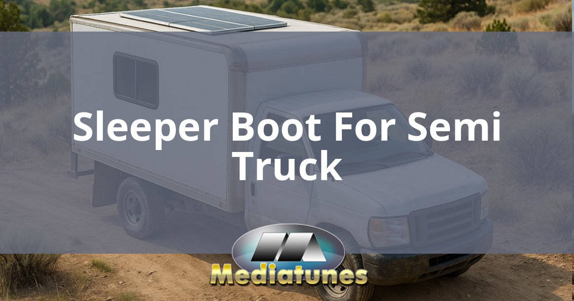 Sleeper Boot For Semi Truck
