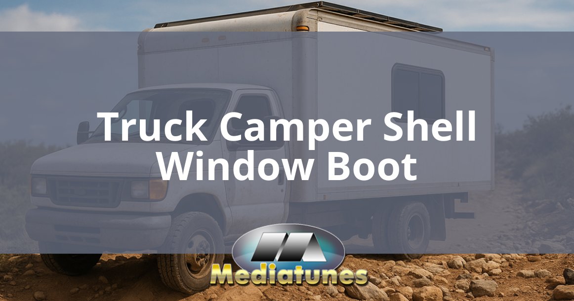 Truck Camper Shell Window Boot