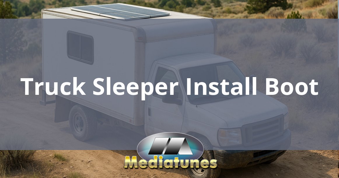 Truck Sleeper Install Boot