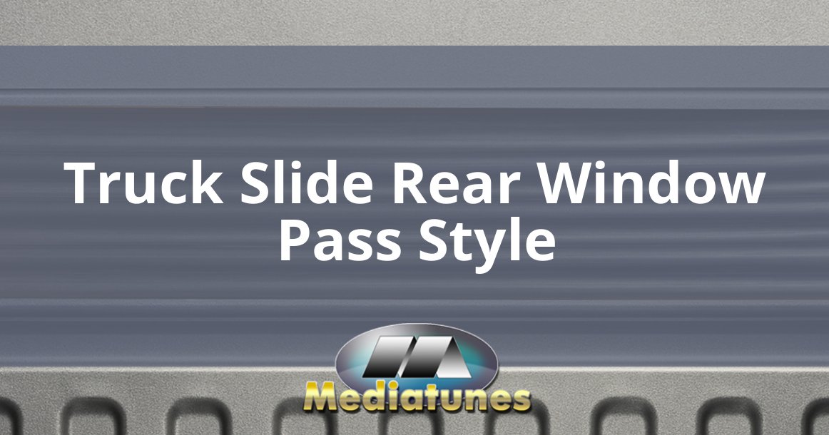 Truck Slide Rear Window Pass Style