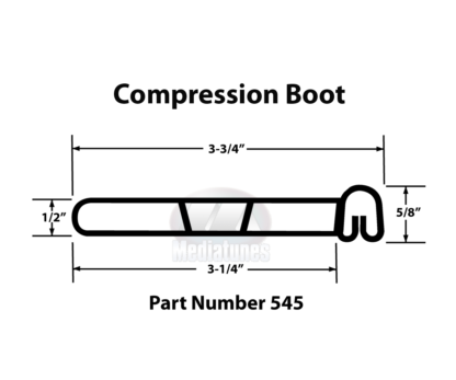 Compression Boot Profile 545 Bulb Seal Measurements