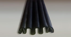End View of accordion boot show where the metal clip is located