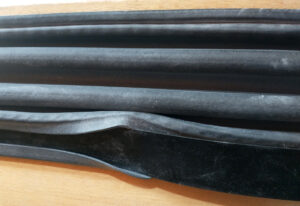 Shows the vinyl insert partial installed on the accordion boot