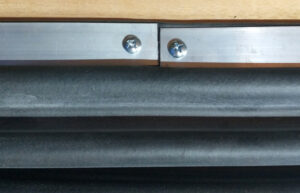This show a sample where the ends of the aluminum flat bar met in a butt joint